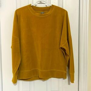 Aerie mustard soft velvety sweater in small